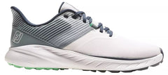 Footjoy Golf Shoes Flex 56307 Style 9.5 Medium Mens White Gray Green