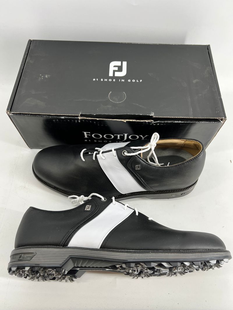 Footjoy Myjoys Premiere Series Packard Golf Shoes Black White 12.5 M