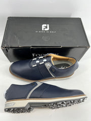 Footjoy Myjoys Premiere Series Packard Golf Shoes Navy Grey 10 and 10.5 Medium