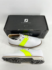 Footjoy Myjoys Premiere Series Custom Packard Golf Shoes White Neon Green 10 W