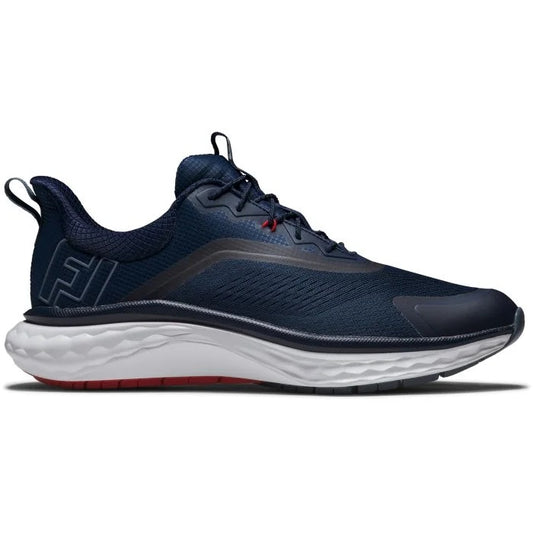 Footjoy Golf Shoes Quantum 56995 Style 9.5 Medium Mens Navy White Red