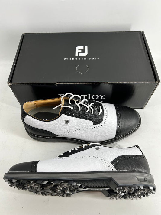 Footjoy Myjoys Premiere Series Tarlow Golf Shoes White Black 10 Medium