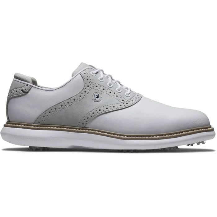 Footjoy Golf Shoes Traditions 57957 Style 9.5 Medium Mens White Gray