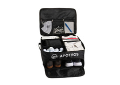 Apothos Golf Waterproof Trunk Organizer Shoes Clothes Storage Compartments