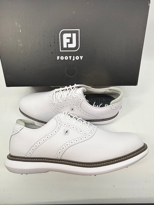 Footjoy Myjoys Traditions Series Golf Shoes Solid White Custom 13 Medium