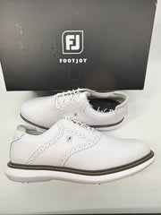 Footjoy Myjoys Traditions Series Golf Shoes Solid White Custom 6.5 Medium