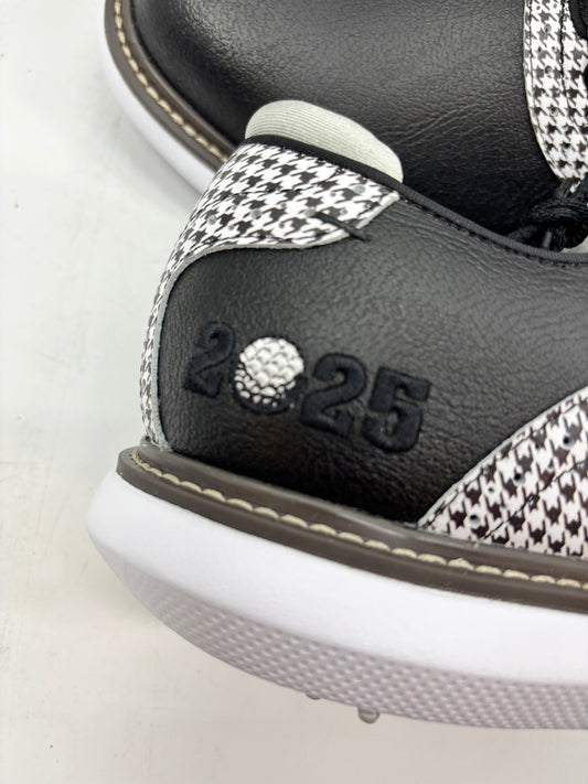 Footjoy Myjoys Traditions Series Golf Shoes Black 2025 Custom 9.5 Medium