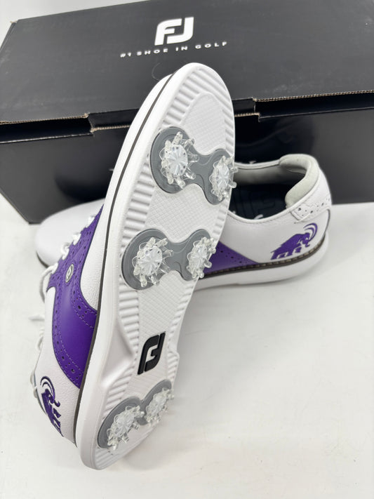Footjoy Myjoys Traditions Series Golf Shoes Womens Purple Mammoth Amherst 5 M