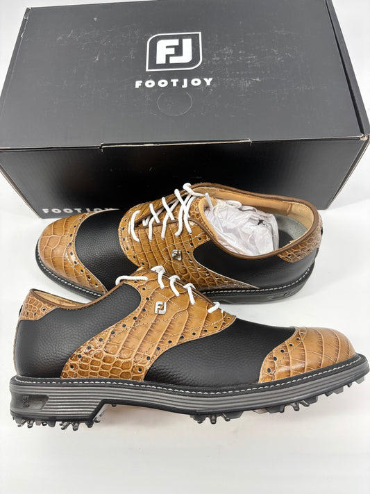 Footjoy Myjoys Premiere Series Wilcox Golf Shoes Custom Black Pebble 6 Narrow