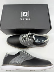 Footjoy Myjoys Traditions Series Golf Shoes Black Gray Alligator 11 Medium