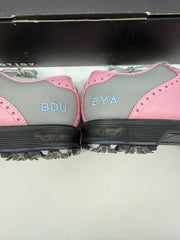 Footjoy Myjoys Premiere Series Wilcox Golf Shoes Grey Pink BYA BDU 8 Medium