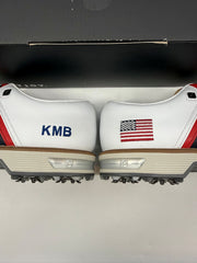 Footjoy Myjoys Premiere Series Custom Packard Golf Shoes White USA KMB 7.5 M