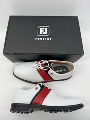 Footjoy Myjoys Premiere Series Packard Golf Shoes Custom White Red Navy 9 Medium