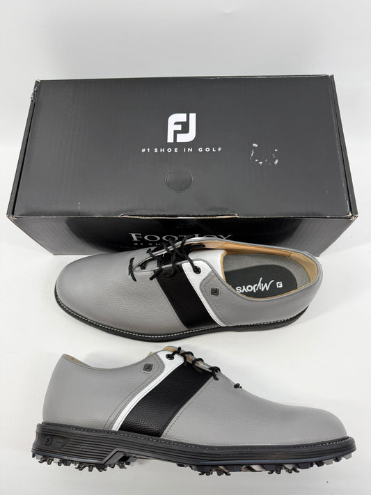 Footjoy Myjoys Premiere Series Packard Golf Shoes Custom Gray Black 12 Medium