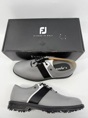 Footjoy Myjoys Premiere Series Packard Golf Shoes Custom Gray Black 12 Medium