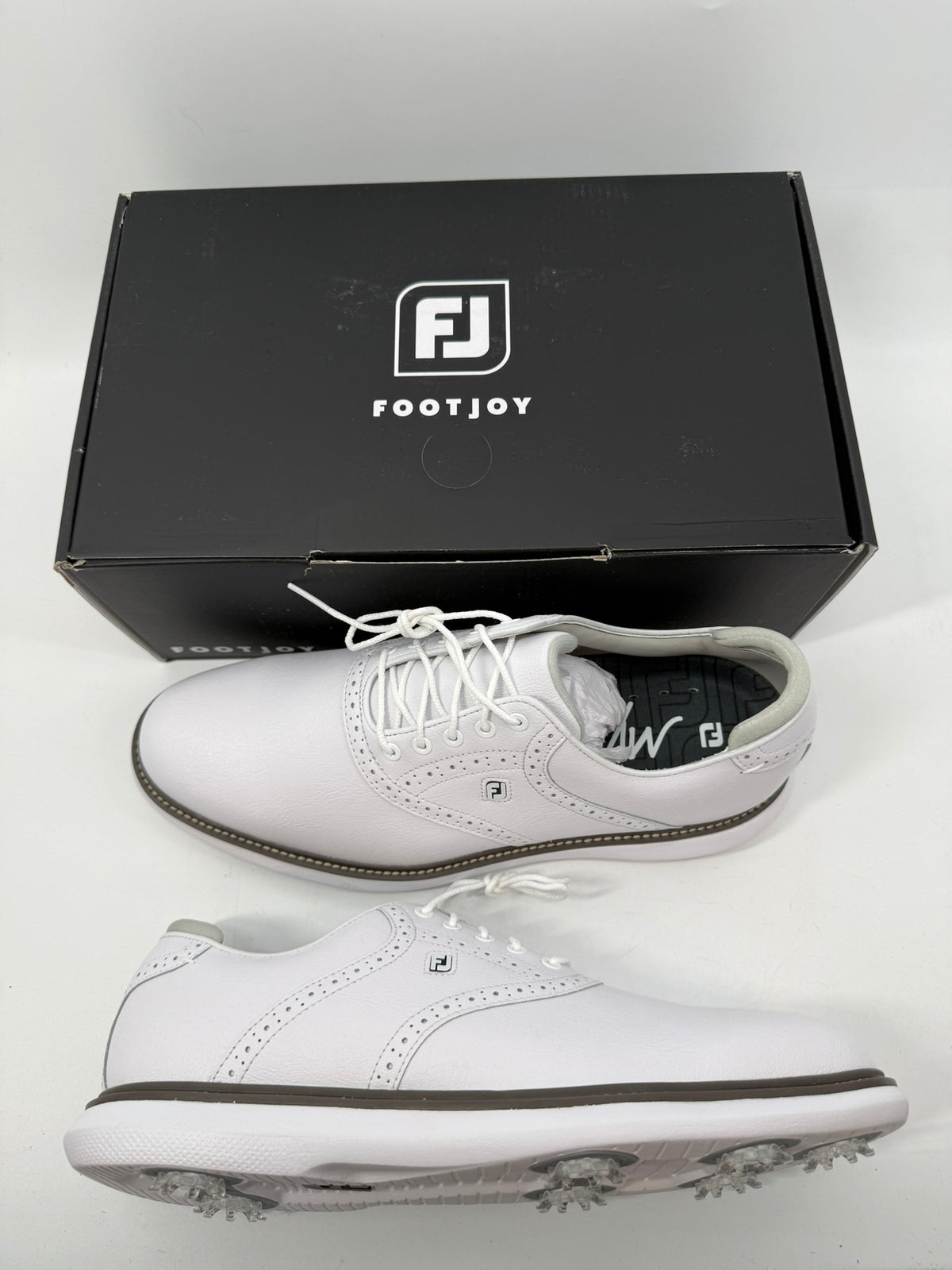 Footjoy Myjoys Traditions Golf Shoes Custom White 11.5 Medium