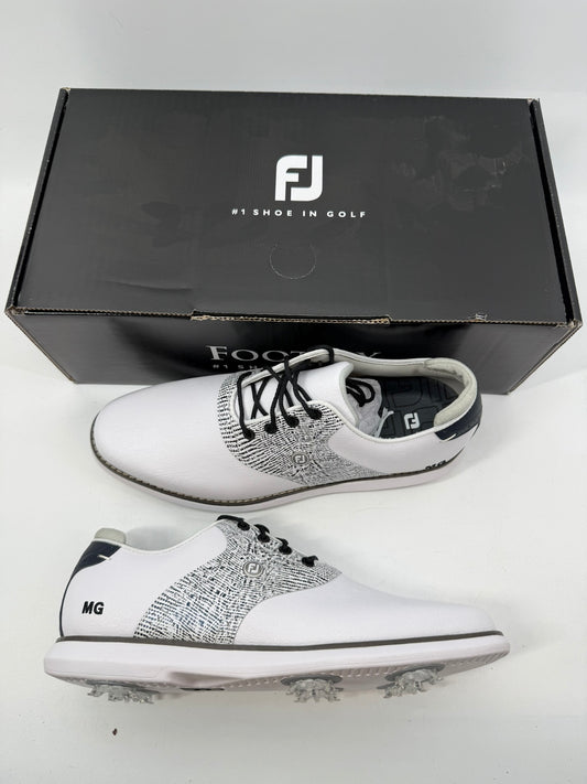 Footjoy Myjoys Premiere Series Saddle Golf Shoes Womens White MG 8.5 Medium