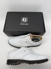 Footjoy Myjoys Premiere Series Wilcox Golf Shoes Custom White Pebble 10 Wide