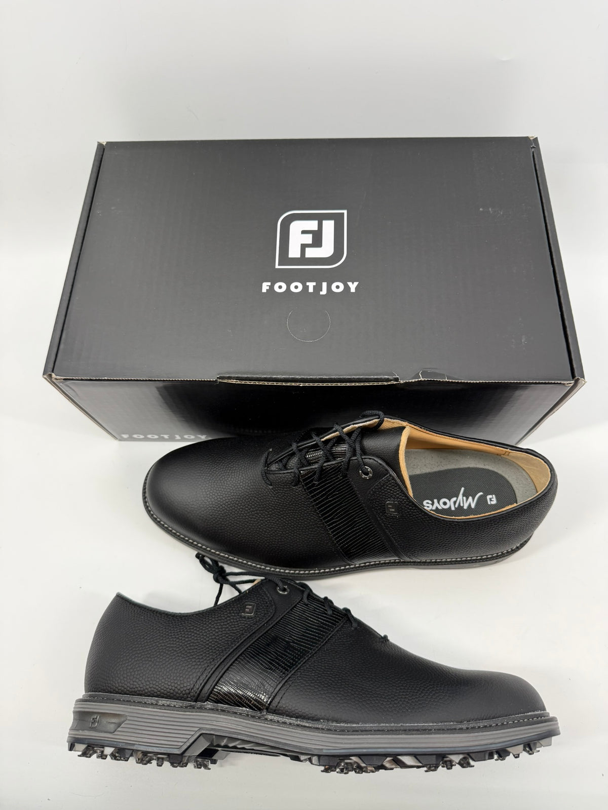Footjoy Myjoys Premiere Custom Packard Golf Shoes Black Custom USA 11.5 Medium