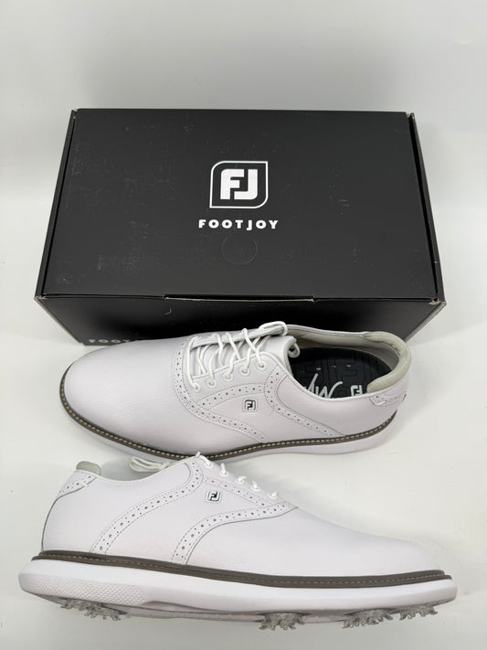 Footjoy Myjoys Traditions Golf Shoes Custom White White 11.5 Wide