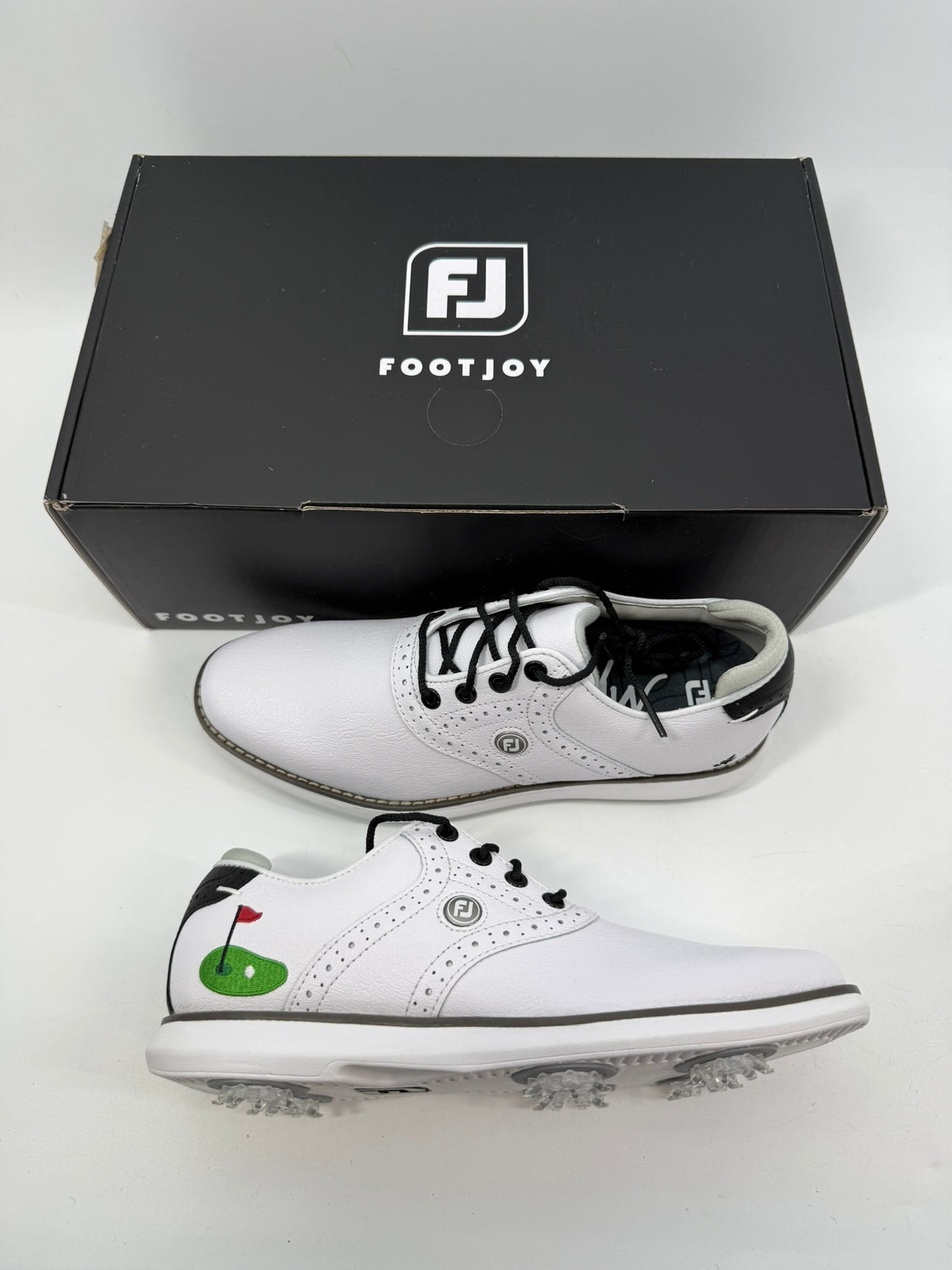 Footjoy Myjoys Traditions Series Golf Shoes Womens White "A" Putting Green 5.5 N