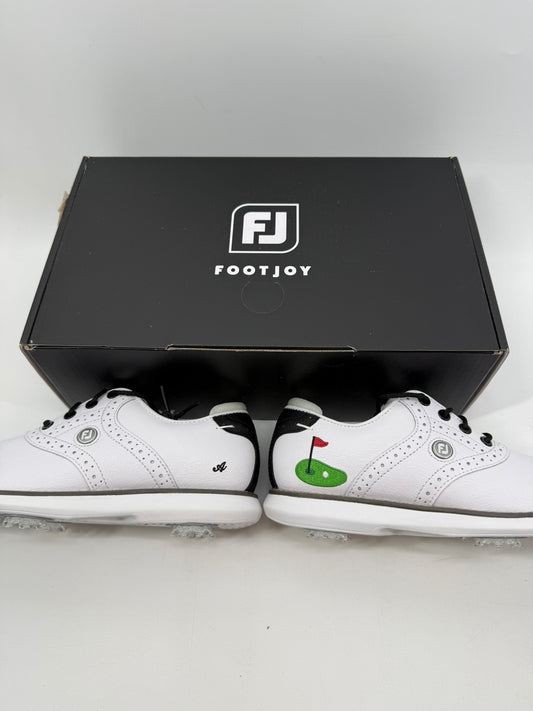 Footjoy Myjoys Traditions Series Golf Shoes Womens White "A" Putting Green 5.5 N