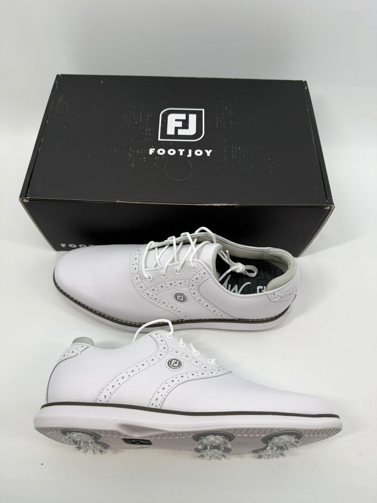Footjoy Myjoys Traditions Series Golf Shoes Womens White 8 Medium
