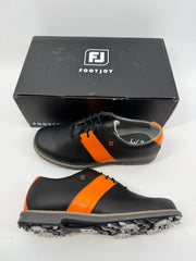 Footjoy Myjoys Premiere Series Saddle Golf Shoes Womens Black Orange 8 Wide