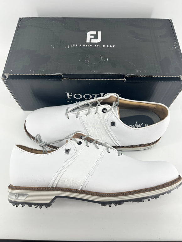 Footjoy Myjoys Premiere Series Custom Packard Pebble Golf Shoes White 12 Medium