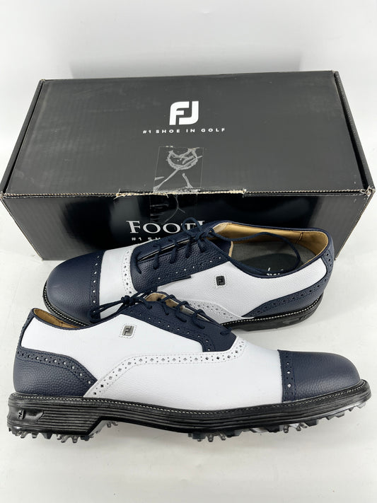 Footjoy Myjoys Premiere Series Tarlow Golf Shoes White Black 11.5 Narrow Custom