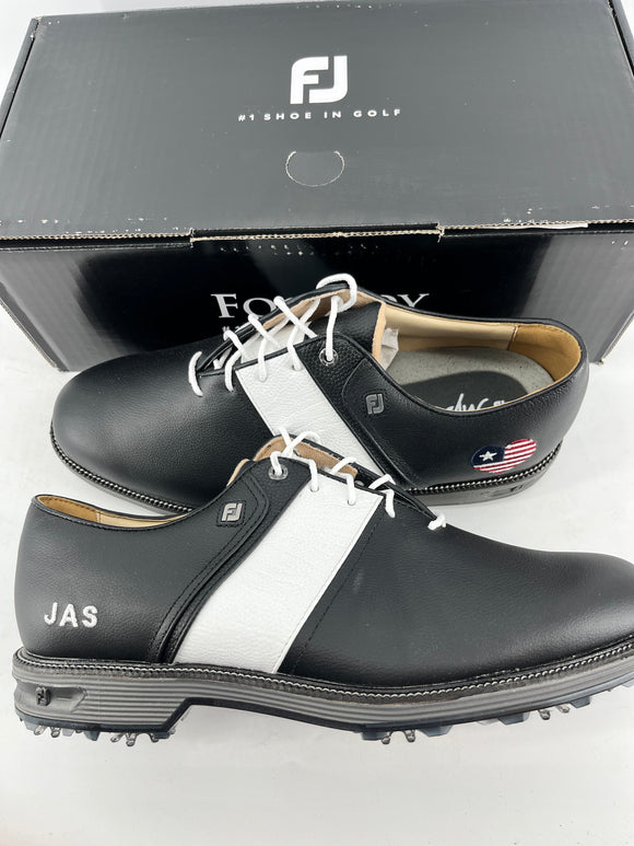 Footjoy Myjoys Premiere Series Packard Golf Shoes Black Custom 10.5 Wide