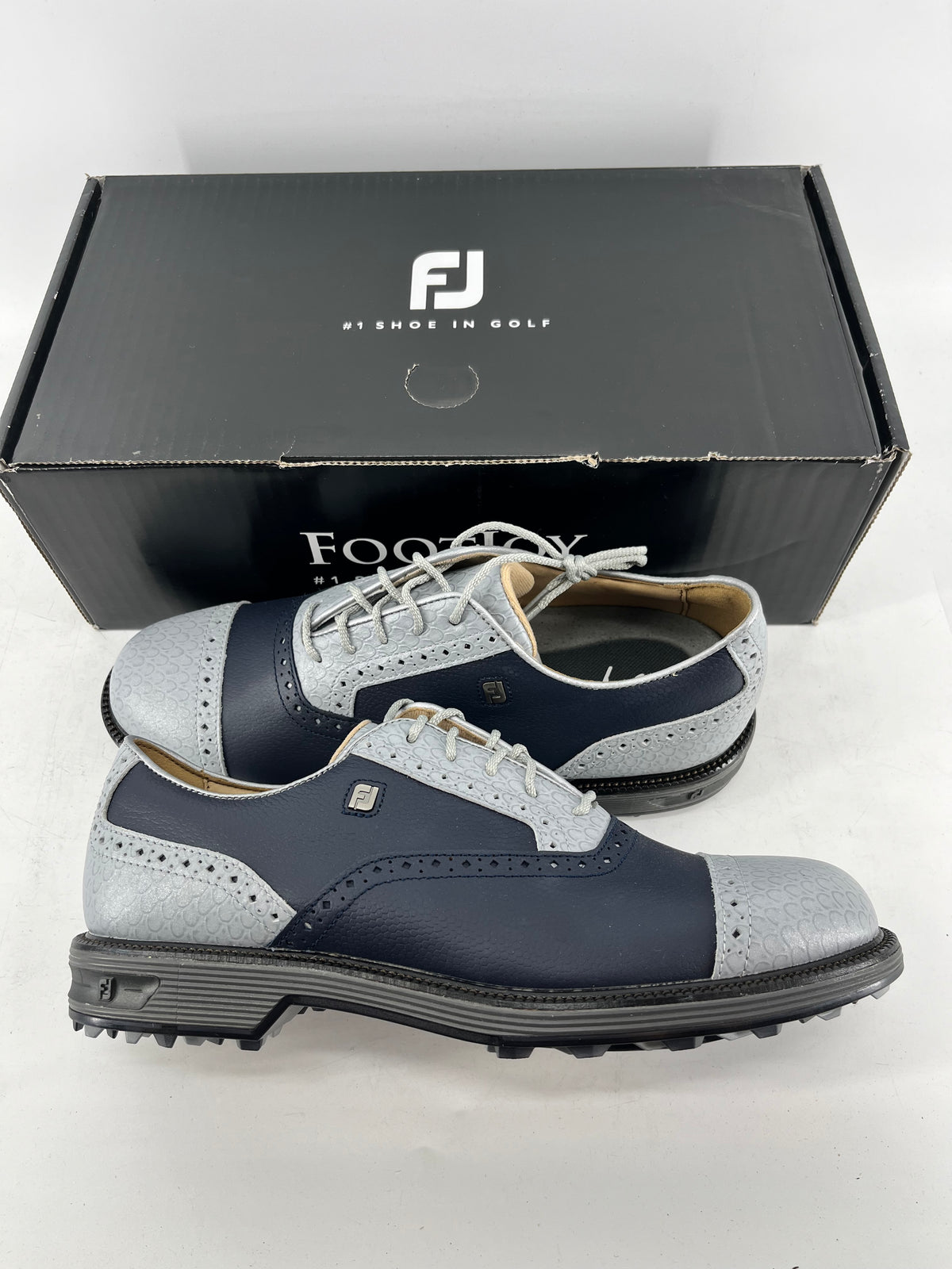 Footjoy Myjoys Premiere Series Tarlow Spikeless Golf Shoes Blue 8 Medium Custom