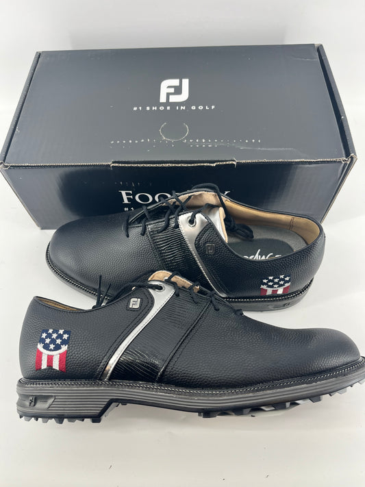Footjoy Myjoys Premiere Series Packard Spikeless Golf Shoes USA Logos 10 Wide