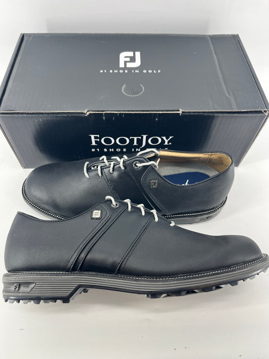 Footjoy Myjoys Premiere Series Packard Spikeless Golf Shoes Solid Black 10.5 M