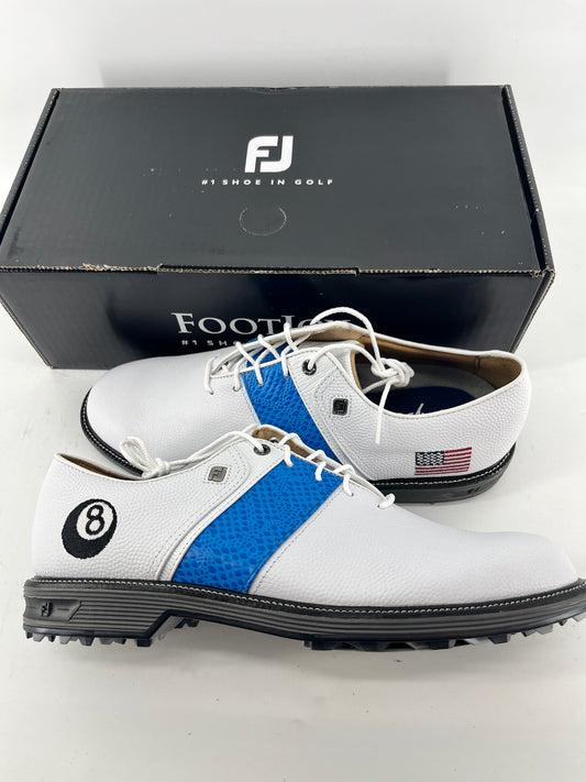Footjoy Myjoys Premiere Series Packard Spikeless Golf Shoes 8 Ball USA 10 M