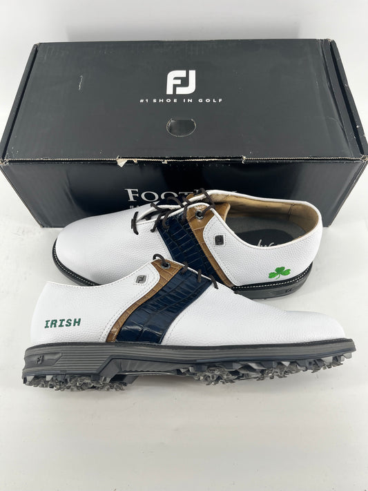 Footjoy Myjoys Premiere Series Packard Golf Shoes Notre Dame Irish 9 Wide