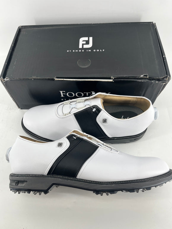 Footjoy Myjoys Premiere Series BOA Packard Golf Shoes White Black 11 Medium