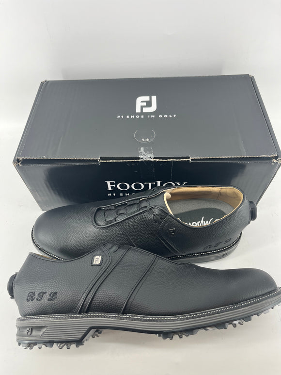 Footjoy Myjoys Premiere Series BOA Packard Golf Shoes Solid Black 12.5 Narrow