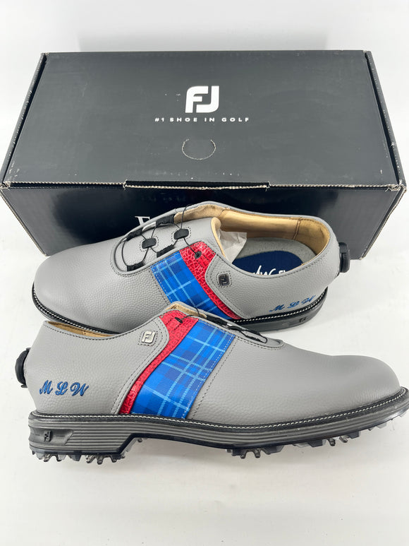 Footjoy Myjoys Premiere Series BOA Packard Golf Shoes Plaid Custom 9 Wide