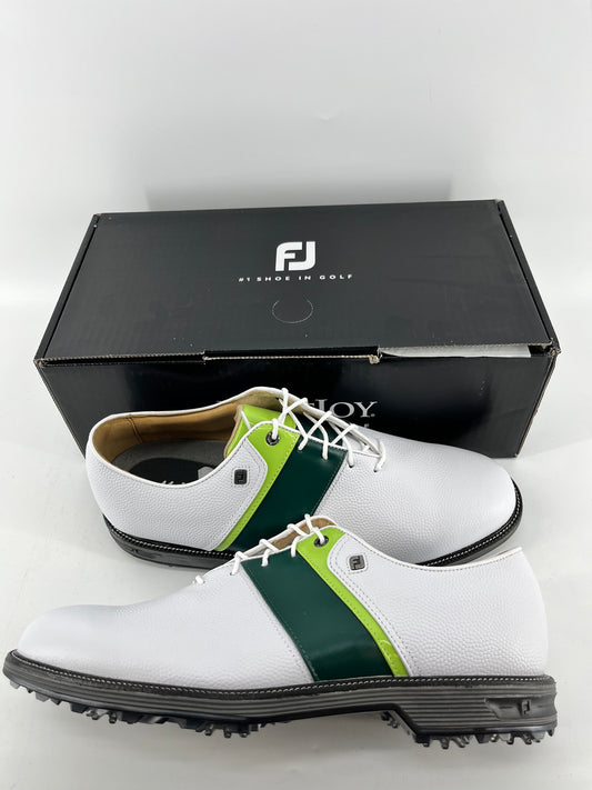 Footjoy Myjoys Premiere Series Tarlow Golf Shoes White Green 14 Narrow Custom
