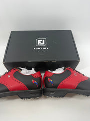 Footjoy Myjoys Premiere Series Wilcox Golf Shoes Custom Black Red Parrot 10.5 M