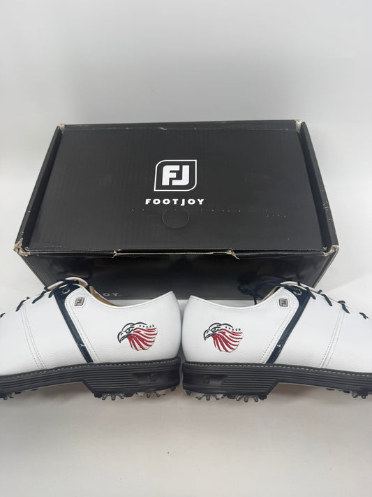 Footjoy Myjoys Premiere Series Packard Golf Shoes Custom White Eagle 10 Med