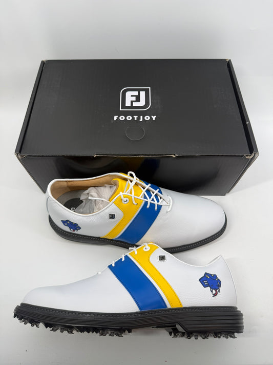 Footjoy Myjoys Premiere Series Packard Golf Shoes Custom White Blue Viper 9 W