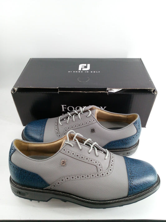 Footjoy Myjoys Premiere Series Tarlow Golf Shoes Gray Blue Custom 11 Medium