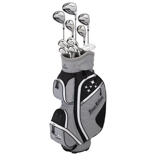 Tour Edge Lady Edge Complete Package 10 Club Set -1" Black White Cart