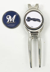 Major League Baseball MLB Golf Divot Repair Tool Ballmark Silver PICK