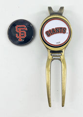 MLB Golf Divot Repair Tool Bronze Beltclip w/ Ballmark PICK YOUR TEAM