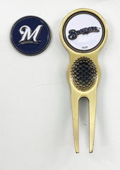 MLB Golf Divot Repair Tool Bronze w/ Ballmark PICK YOUR TEAM