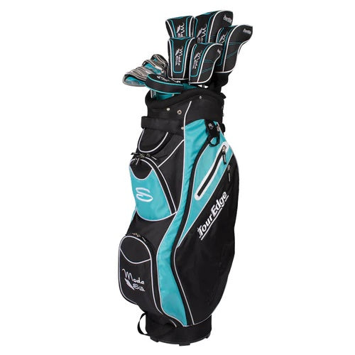 Tour Edge Moda Silk Complete Package Women's 11 Clubs +1" Length Black Teal