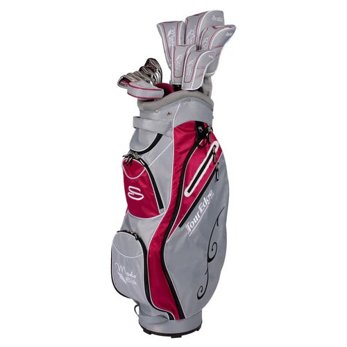 Tour Edge Moda Silk Complete Package Women's 11 Clubs -1" Length Ruby Silver